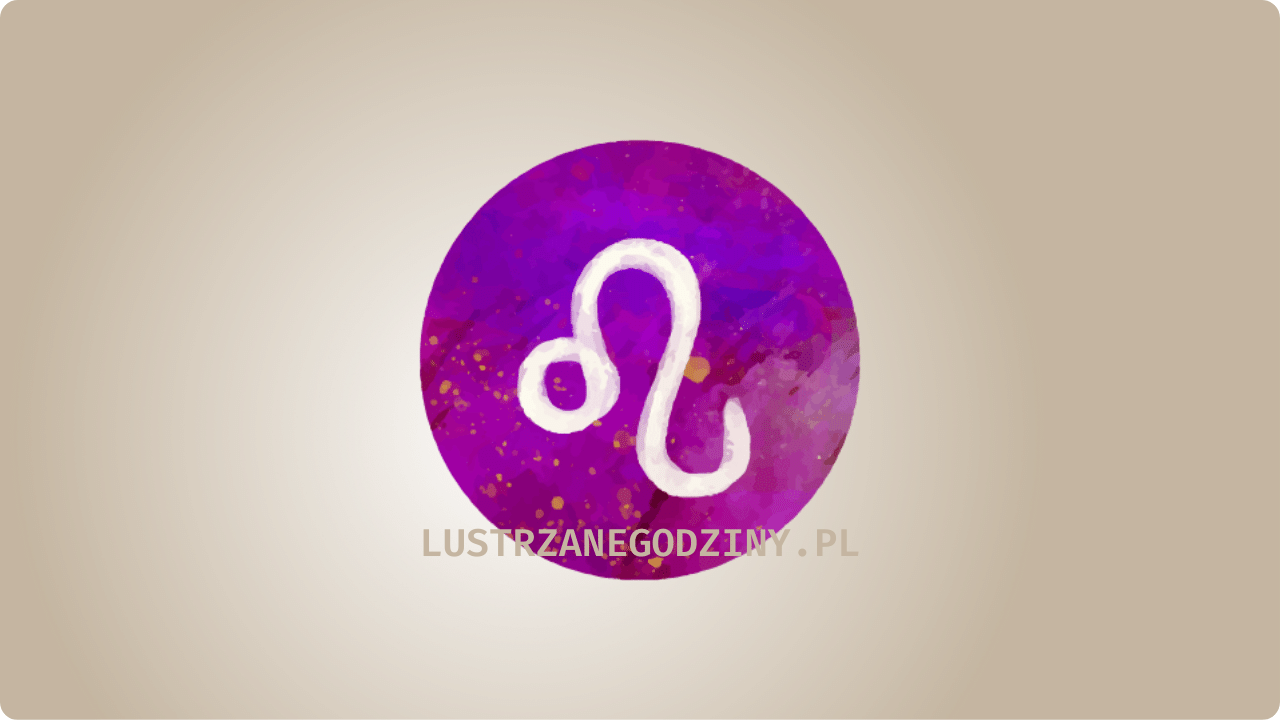 Horoskop lew logo znak zodiaku zodiak